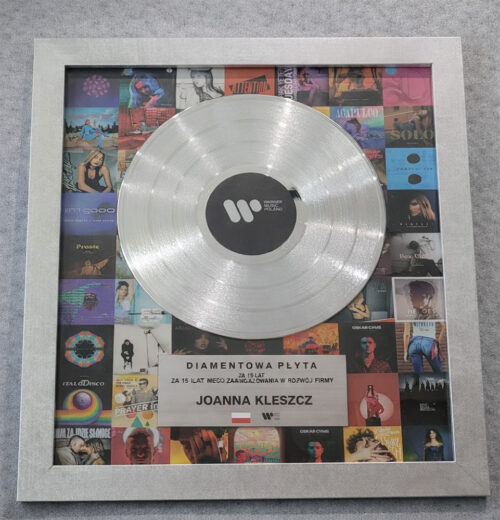 Diamond Record – Joanna Kleszcz – Warner Music Poland – Golden Records Poland