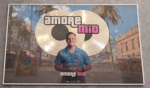 Double Platinum Record – Amore Mio single – Golden Records Poland