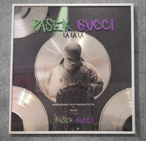 Double Platinum Record – Mugo – Pasek Gucci La La La – Golden Records Poland
