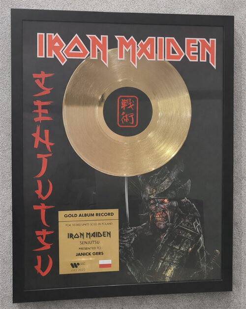 Gold Album Record – Iron Maiden – Senjutsu – Golden Records Poland