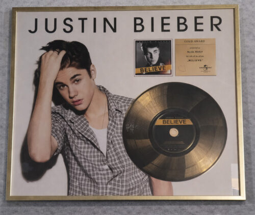 Gold Award – Justin Bieber – Believe – Golden Records Poland