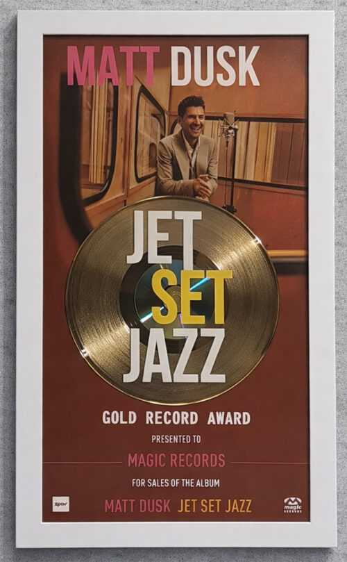 Gold Record Award – Matt Dusk – Jet Set Jazz – Golden Records Poland