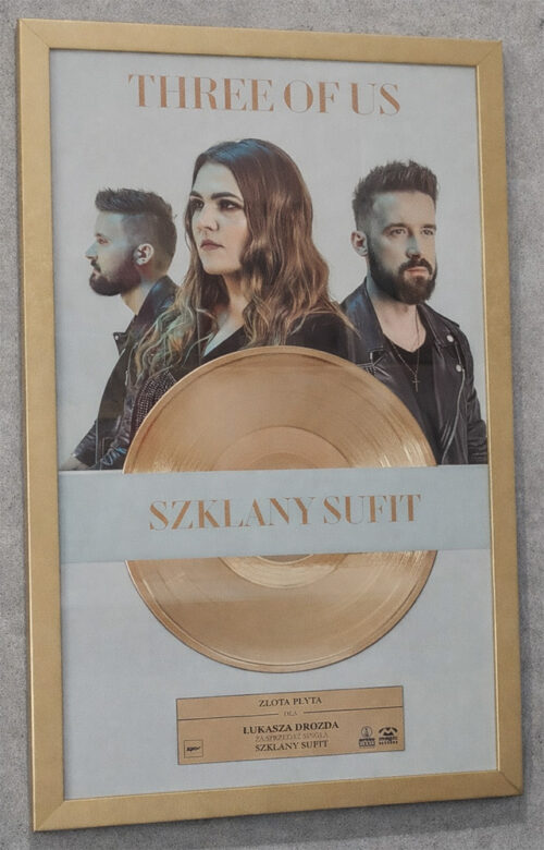 Gold Record – Lukasz Drozd – Szklany Sufit single – Golden Records Poland