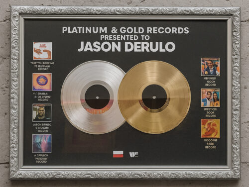 Platinum and Gold Records – Jason Derulo – Golden Records Poland