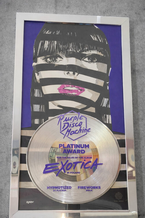 Platinum Award – Purple Disco Machine – Exotica – Golden Records Poland