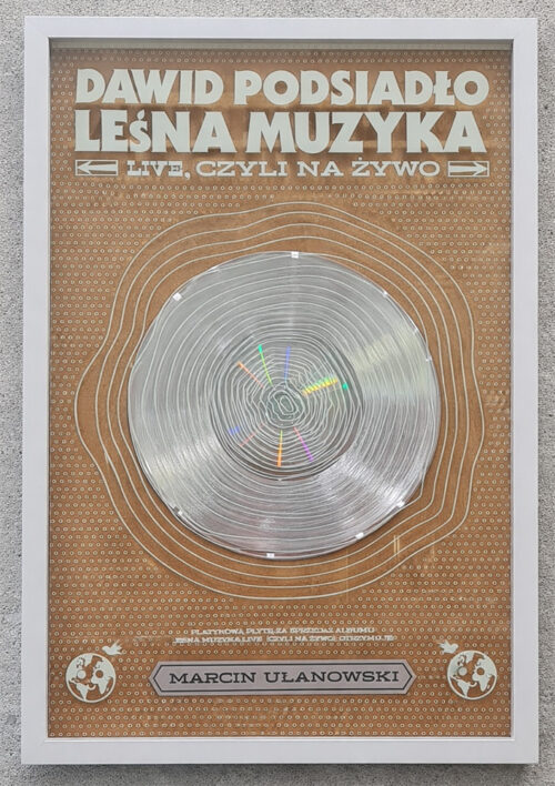 Platinum Record – Dawid Podsiadlo – Lesna Muzyka Live – Golden Records Poland