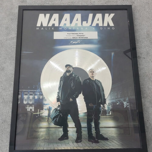 Platinum Record – Malik Montana x Diho – Naaajak – Golden Records Poland