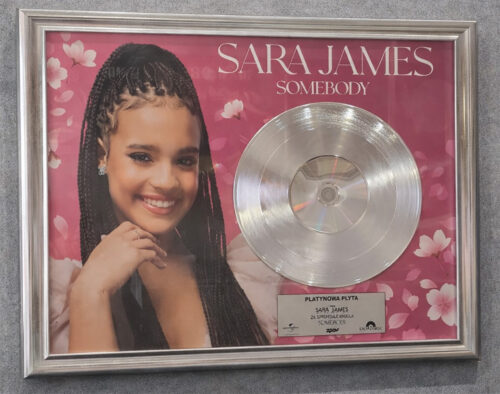 Platinum Record – Sara James – Somebody – Golden Records Poland